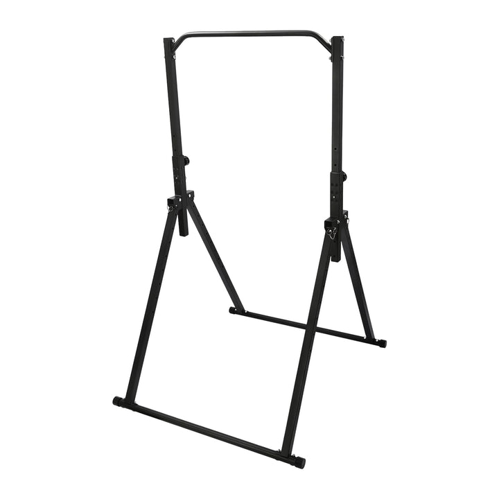 Faltbar Power Tower Dip Station, Einstellbare Horizontale Stange Freistehend Heim-fitnessstudio Reck