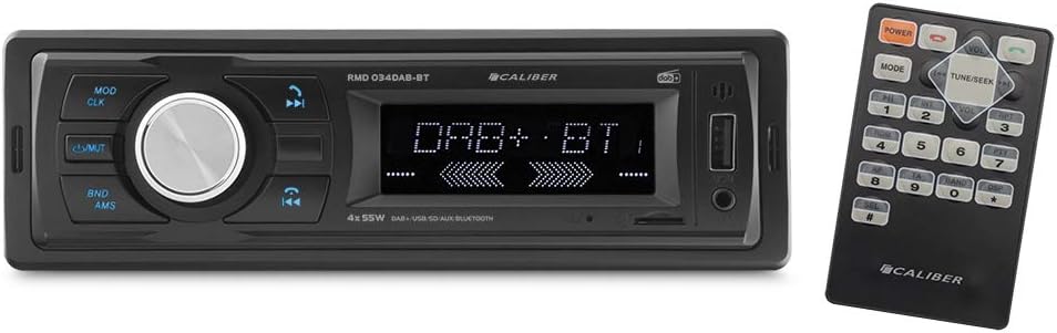 Caliber Autoradio - Auto Radio mit Bluetooth - Aux In - Bluetooth - DAB - DAB Plus - FM - SD - USB -