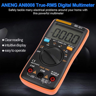 ANENG AN8008 True RMS Digitalmultimeter AC DC Spannungs Amperemeter Strom Ohm Messgerät für Messung