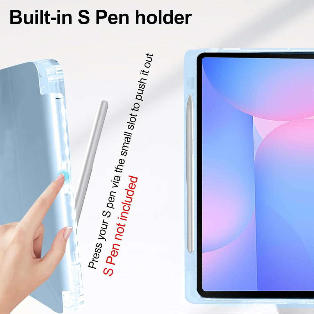 Hülle für Samsung Galaxy Tab S10 FE Plus 13,1 Zoll 2025 (SM-X620, SM-X626, SM-X626B) mit S Pen Halte