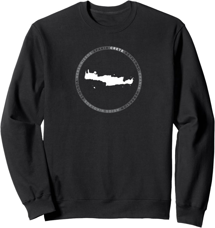 Crete Rethymno Chania Heraklion Agios Grafik Sweatshirt