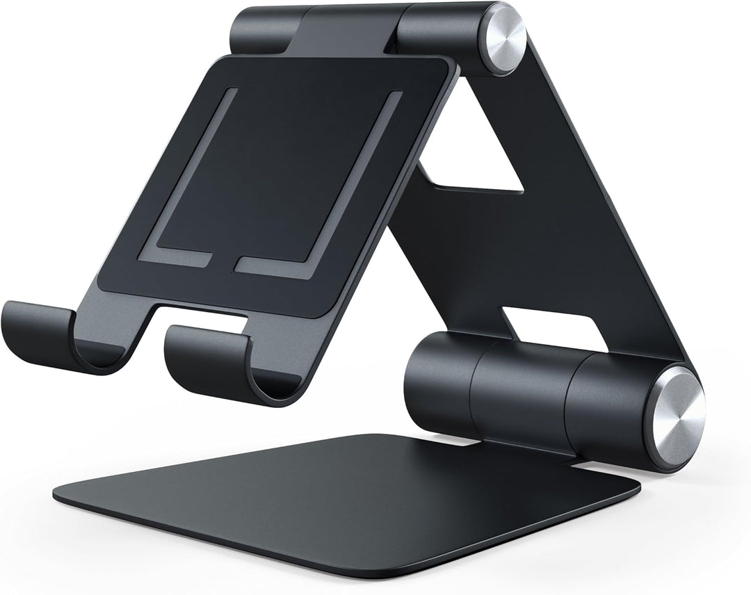SATECHI R1 Faltbarer Tablet Ständer aus Aluminium, verstellbare & rutschfeste Handyhalterung für iPh