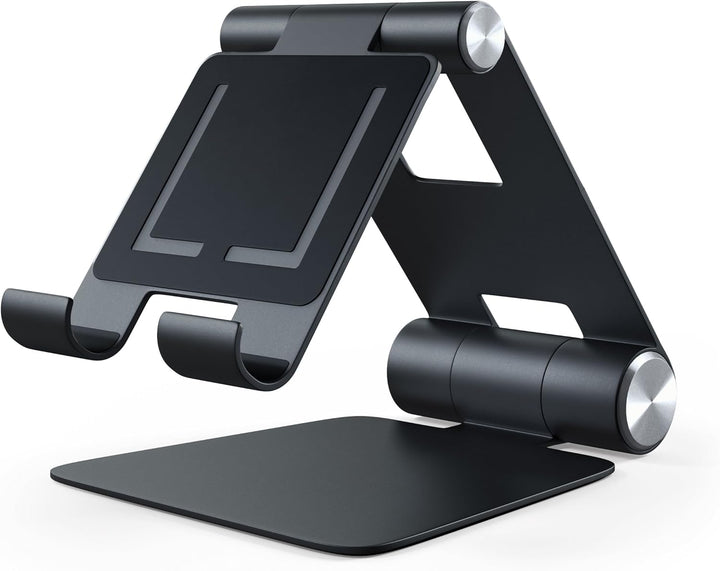 SATECHI R1 Faltbarer Tablet Ständer aus Aluminium, verstellbare & rutschfeste Handyhalterung für iPh