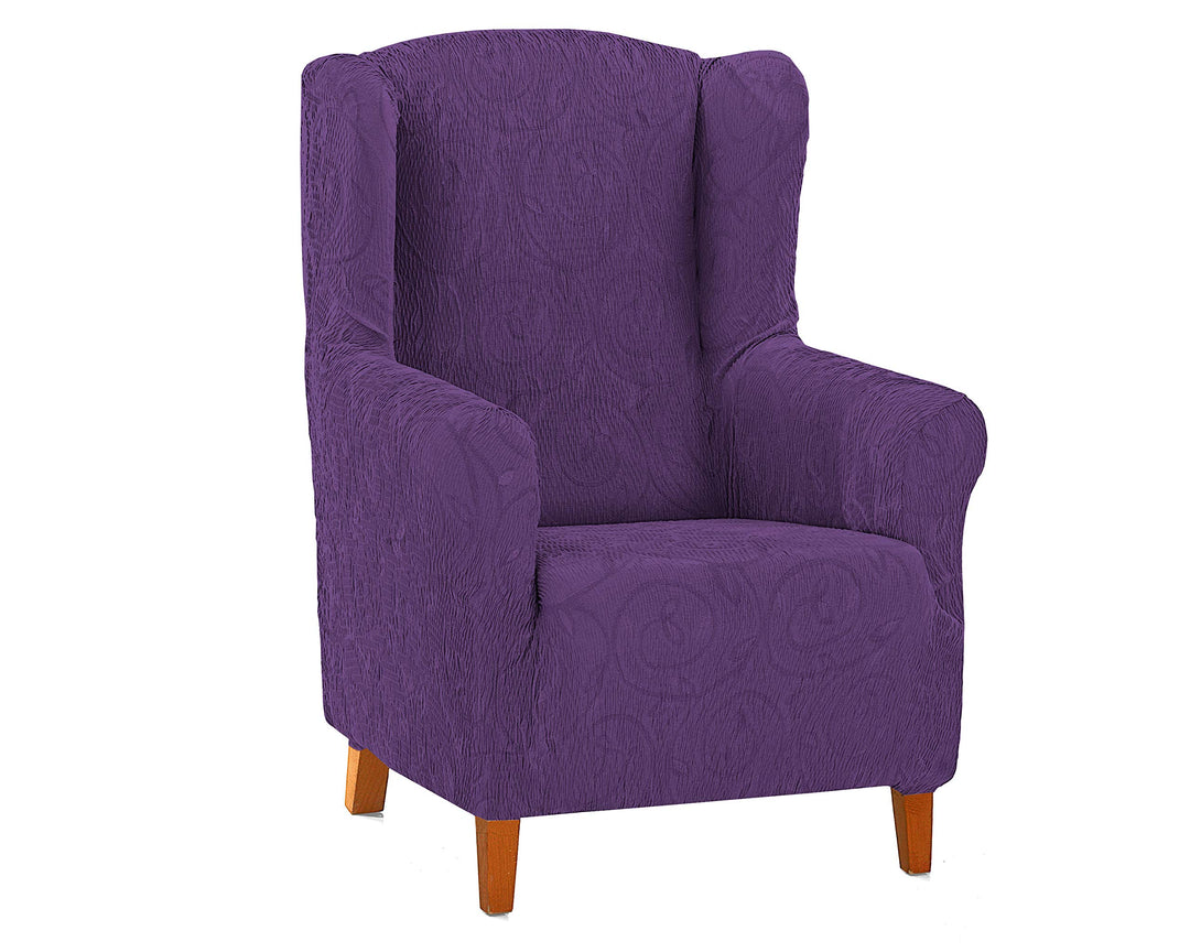 Martina Home Bezug für Relax-Sessel, Polyester Elastan Baumwolle, dunkelviolett, Ohrensessel Ohrense