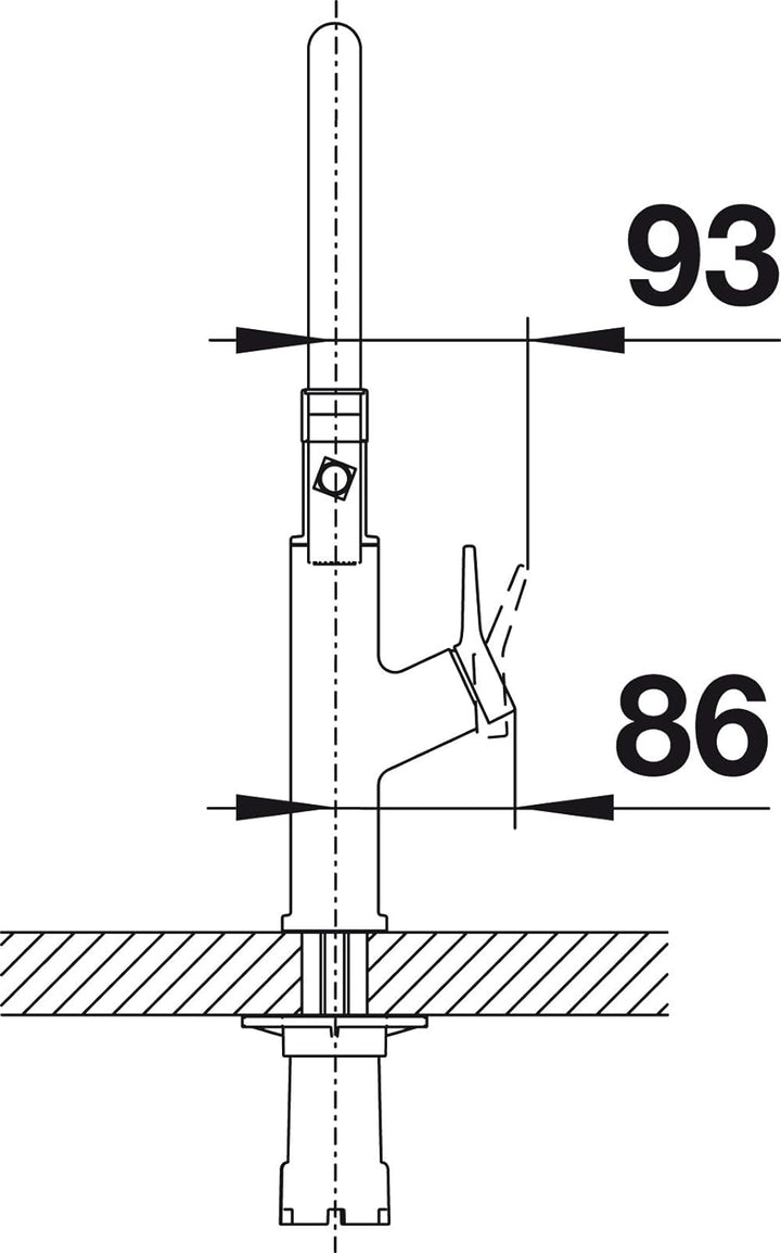 Blanco 522407 SOLENTA-S Senso UltraResist S Küchenarmatur, 230 V, Edelstahl Finish Sensor Hebel rech