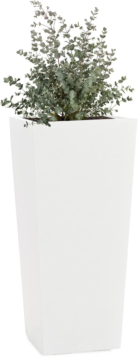Pflanzkübel Conic in Weiss - 70cm x 33cm x 33cm CONIC - 70x33x33cm, CONIC - 70x33x33cm