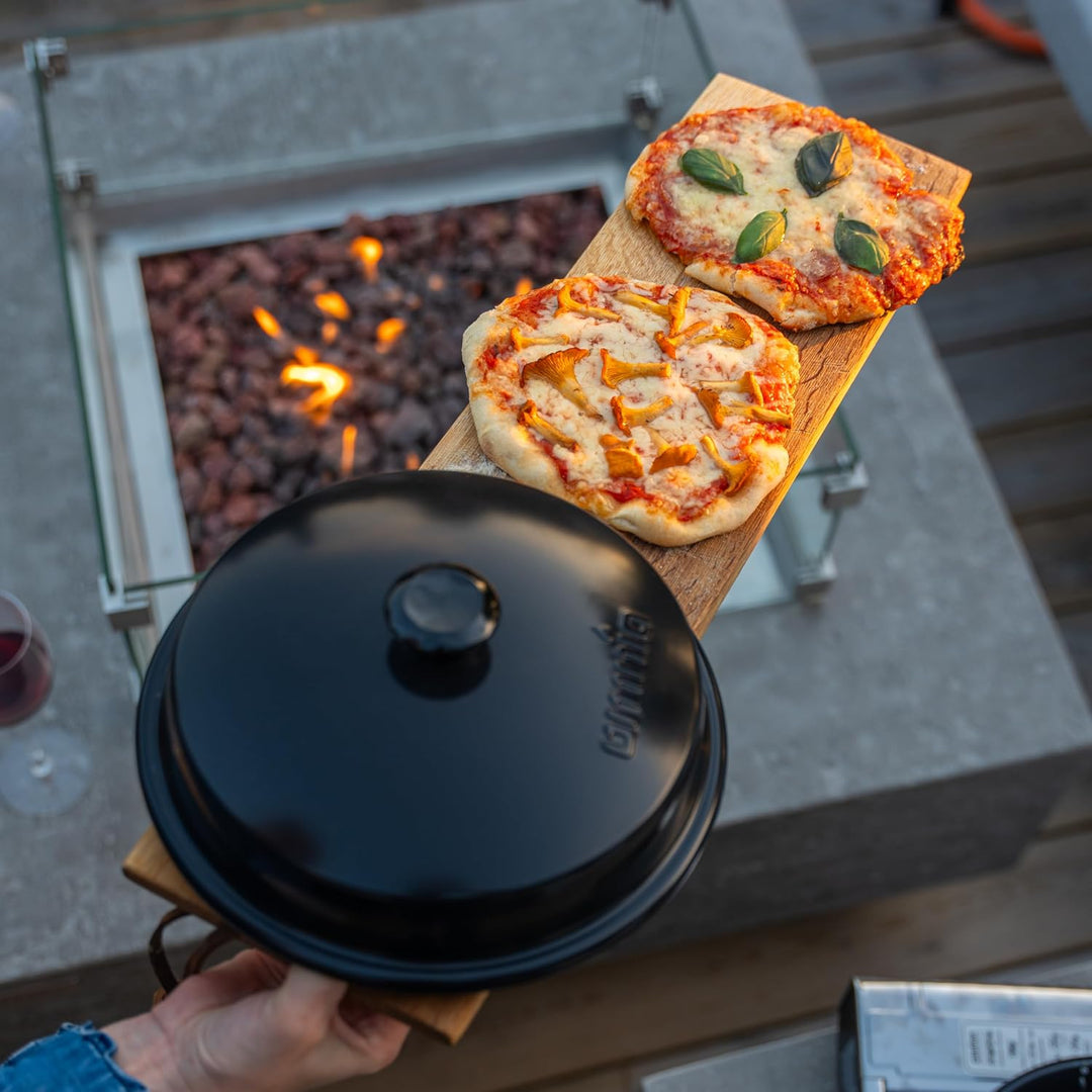 Omnia® Stovetop Pizza Oven – Tragbarer Pizzaofen für den Herd für Camping, Wohnmobil, Wohnwagen, Bal