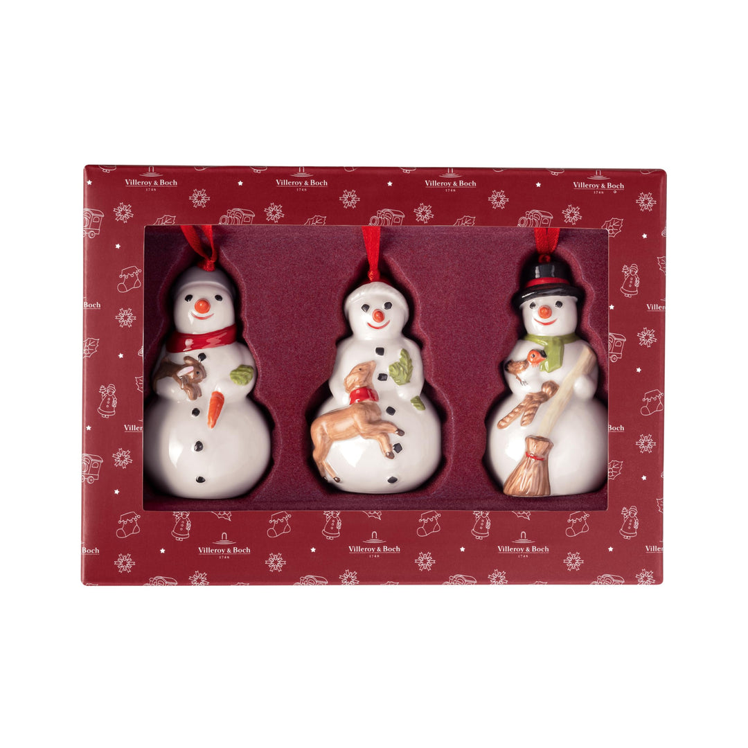 Villeroy & Boch – Nostalgic Ornaments Ornamente Weihnachten Bunt, Weihnachtsdekorationen Schneemänne