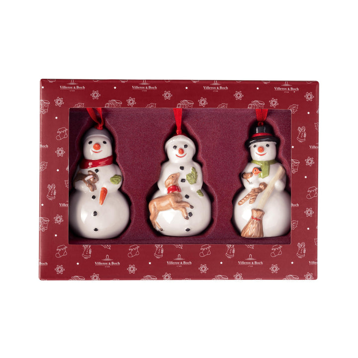 Villeroy & Boch – Nostalgic Ornaments Ornamente Weihnachten Bunt, Weihnachtsdekorationen Schneemänne