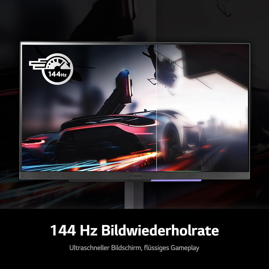 LG Ultragear 16:9 UHD Gaming Monitor 27GR93U-B - 27 Zoll, IPS-Display, HDR10, AMD FreeSync, Grau/Sch