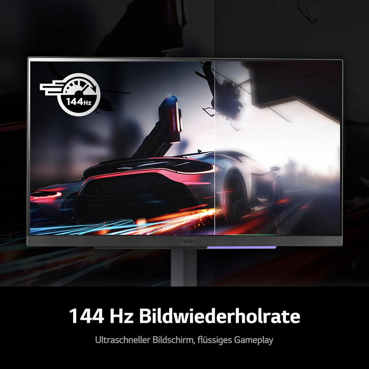 LG Ultragear 16:9 UHD Gaming Monitor 27GR93U-B - 27 Zoll, IPS-Display, HDR10, AMD FreeSync, Grau/Sch