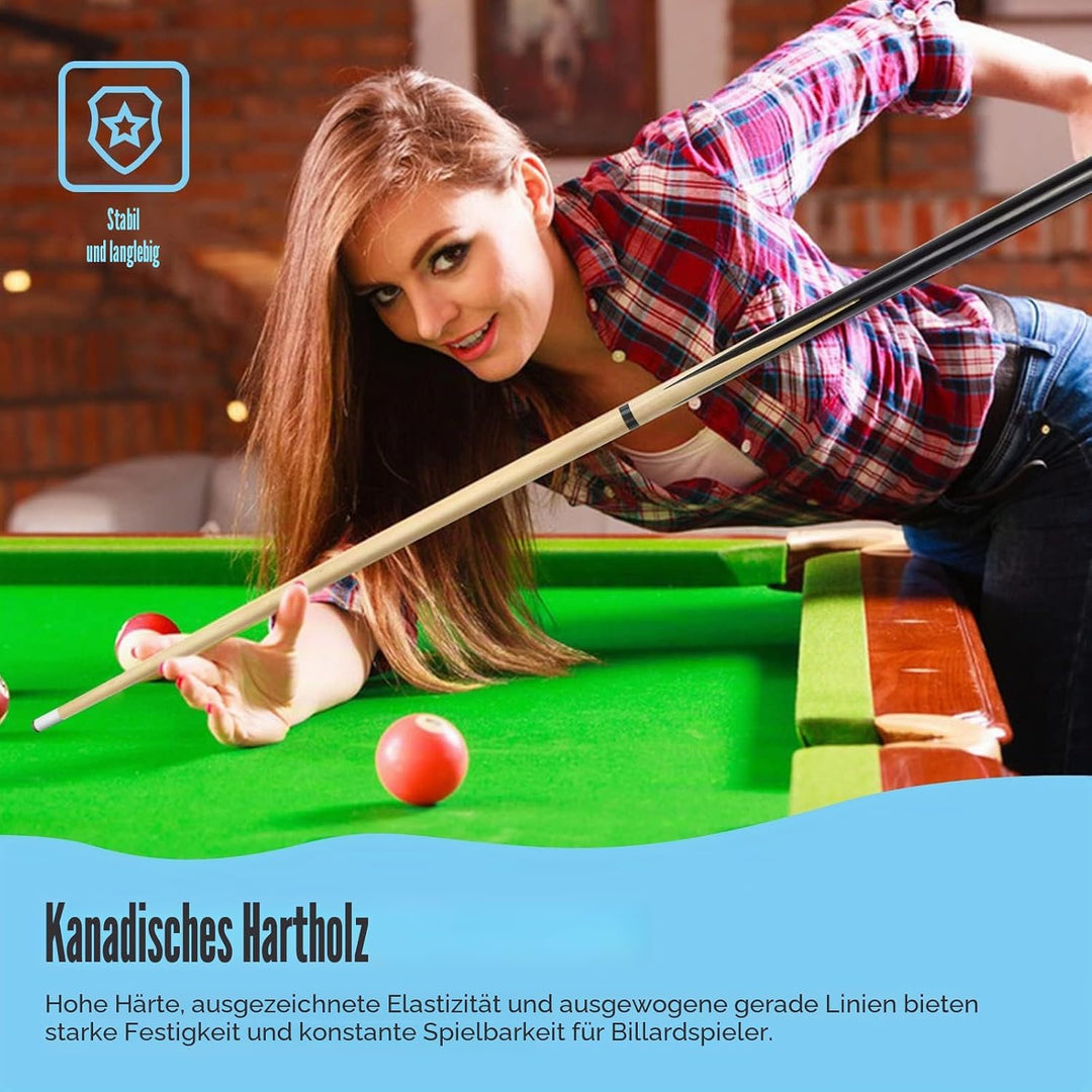 VANLAN Holz-Billardhaus-Queue-Sticks Shorty Queues Pool Queues für Kinder Hartholz Billard Queue Sti