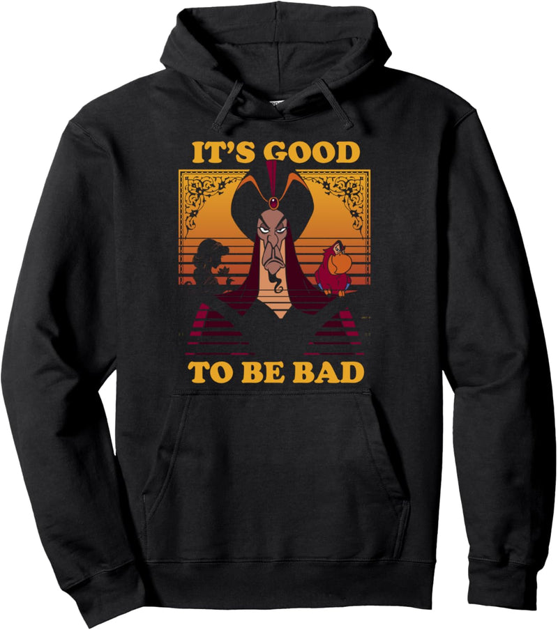 Disney Aladdin Jafar Good To Be Bad Quote Pullover Hoodie