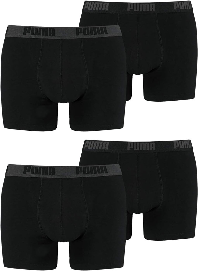 PUMA Boxershort Basic 4er Pack, Black (230), XXL