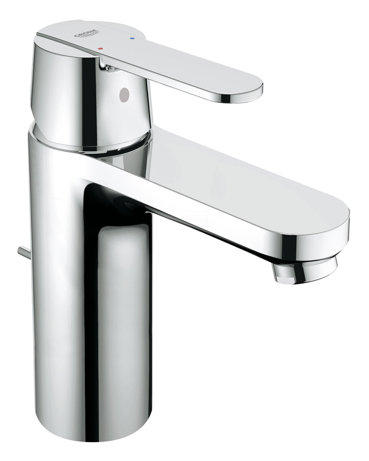 GROHE Get - Einhand-Waschtischarmatur (mittelhohe Ausführung, Zugstangen Ablaufgarnitur, variabel ei