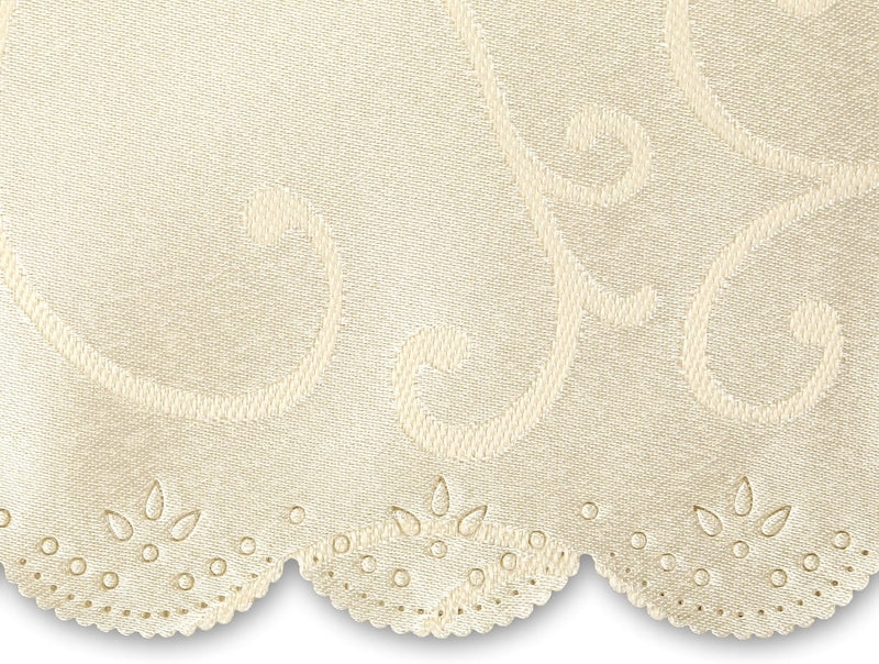 Gräfenstayn® 4er-Set Stuhlhusse Sofia mit Schleife, im Jacquard Muster runde und eckige Stuhllehnen