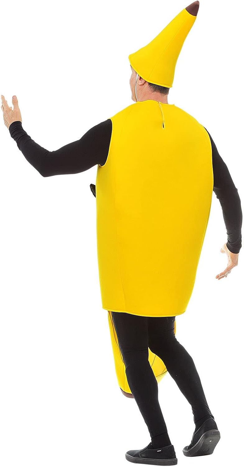 "MR BANANA" (Overalls, Headpiece) - (One Size Fits Most Adult)