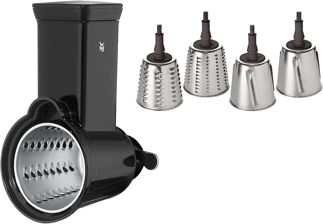 WMF Profi Plus Gemüseschneider mit 4 Schneideinsätze für Gemüse, Obst, Käse, Edelstahl, Zubehör pass
