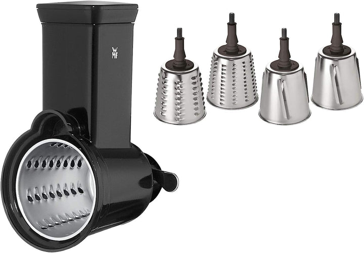 WMF Profi Plus Gemüseschneider mit 4 Schneideinsätze für Gemüse, Obst, Käse, Edelstahl, Zubehör pass