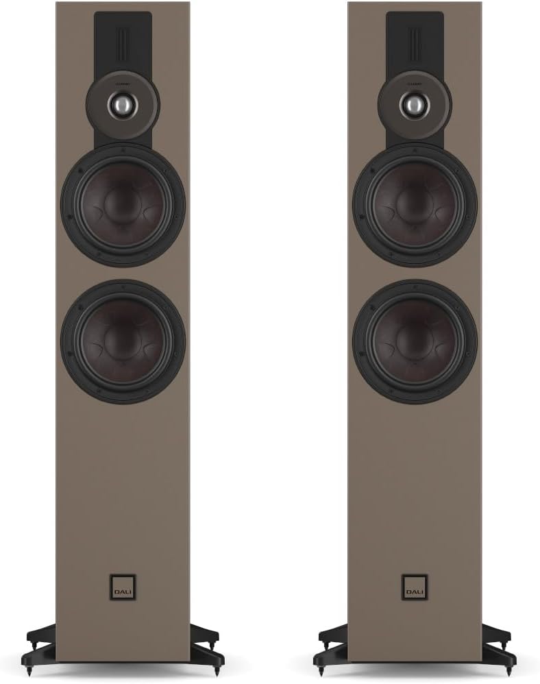 DALI SONIK 7 – Premium Standlautsprecher (Paar) mit Dual 17,8 cm Clarity Cone-Tieftönern, Hybrid-Hoc