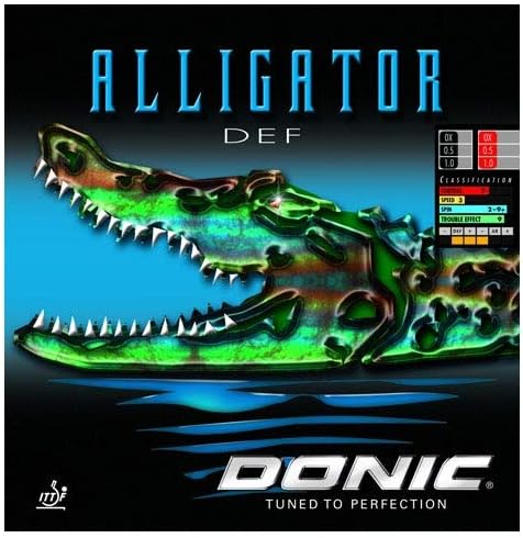 DONIC Belag Alligator DEF (Langnoppe) OX, schwarz OX, schwarz, OX, schwarz OX, schwarz