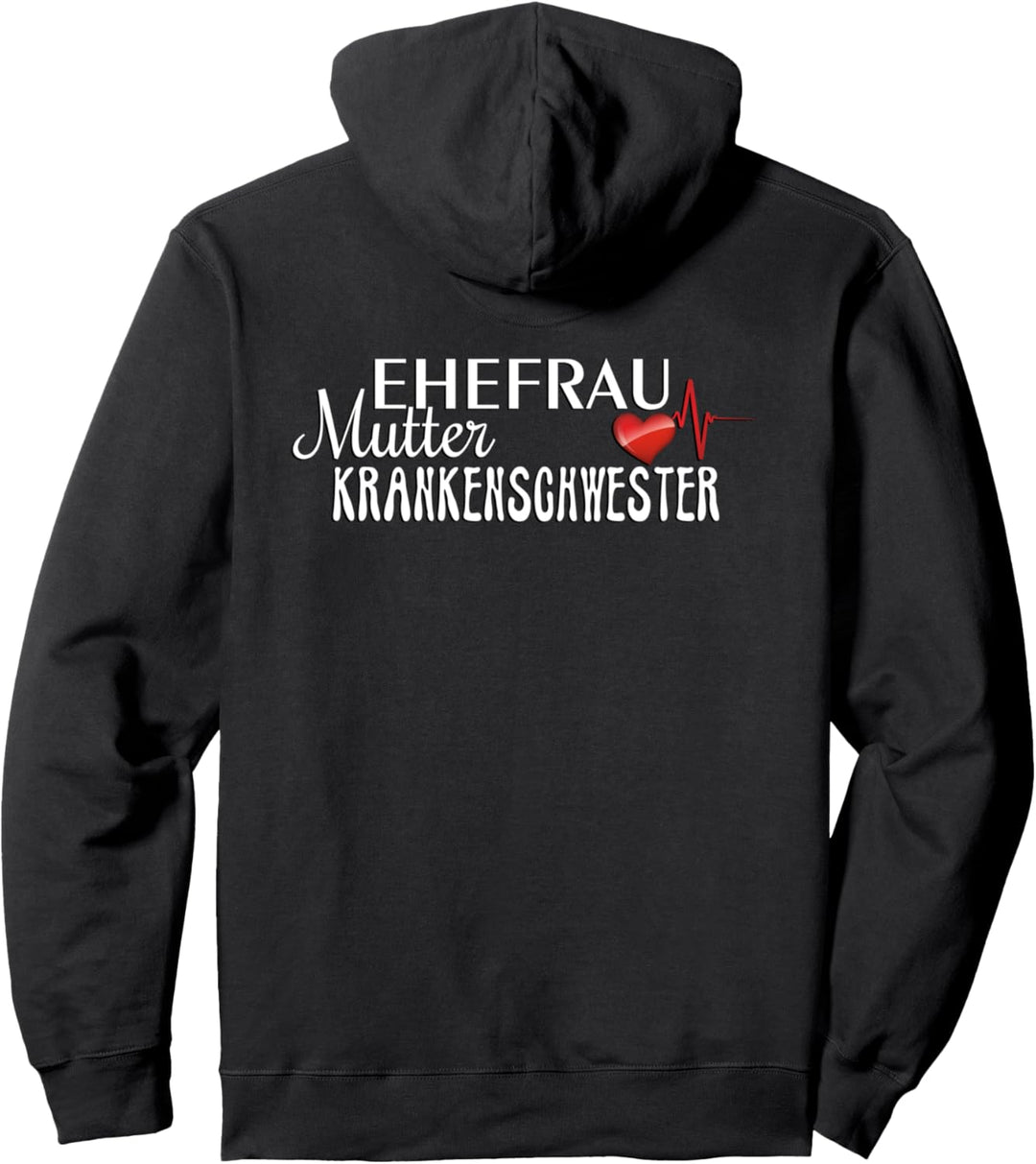 Ehefrau Mutter Krankenschwester - Herzkurve 2 - Fan Fun Pullover Hoodie