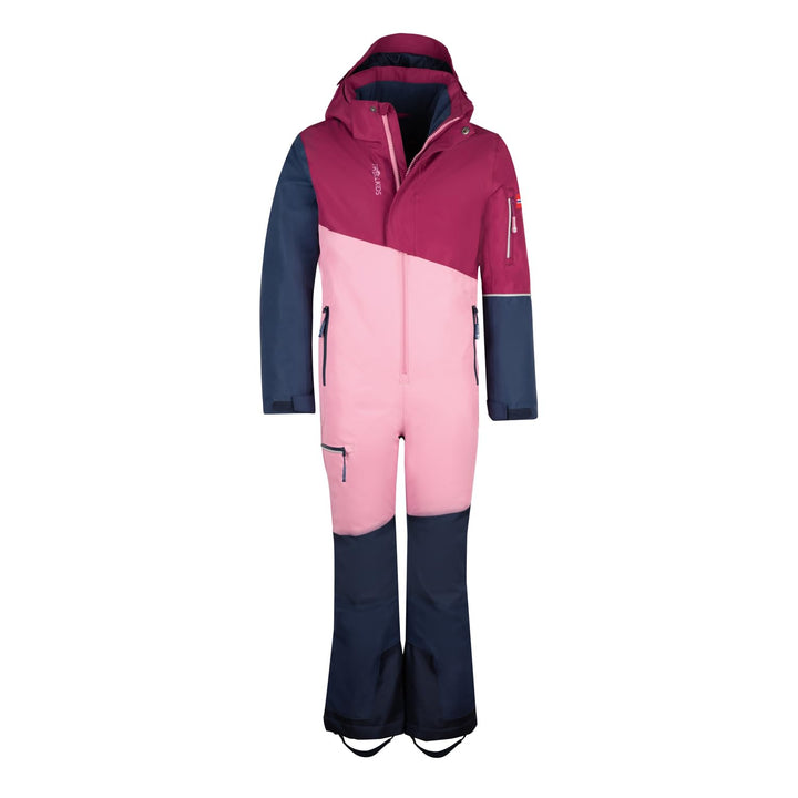 Trollkids Schneeanzug Hallingdal Violett/Pflaume/Blau 128, Violett/Pflaume/Blau 128