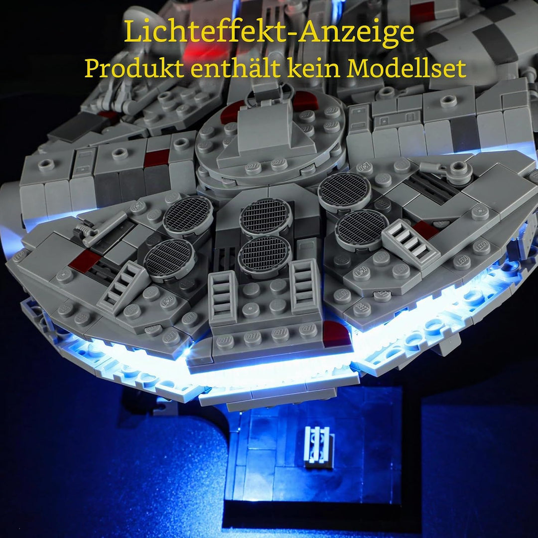 GEAMENT 2024 LED Licht-Set Kompatibel mit Lego 75375 Millennium Falcon 2024 (Modell-Set Nicht enthal