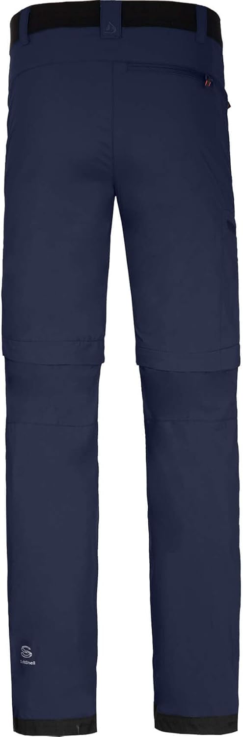 Bergson Kalle Comfort Zipp-Off | Herren Softshellhose - Bermuda Zipp-Off Softshellhose, Winddicht &