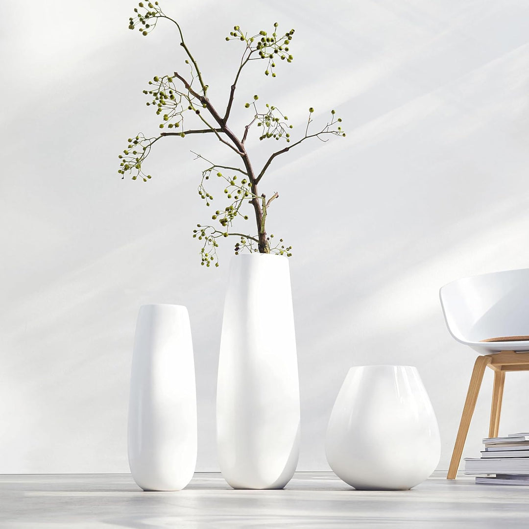 ASA Vase, Keramik, weiss, 60x23x60 cm 60x23x60 cm Weiss, 60x23x60 cm Weiss