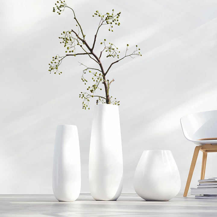 ASA Vase, Keramik, weiss, 60x23x60 cm 60x23x60 cm Weiss, 60x23x60 cm Weiss
