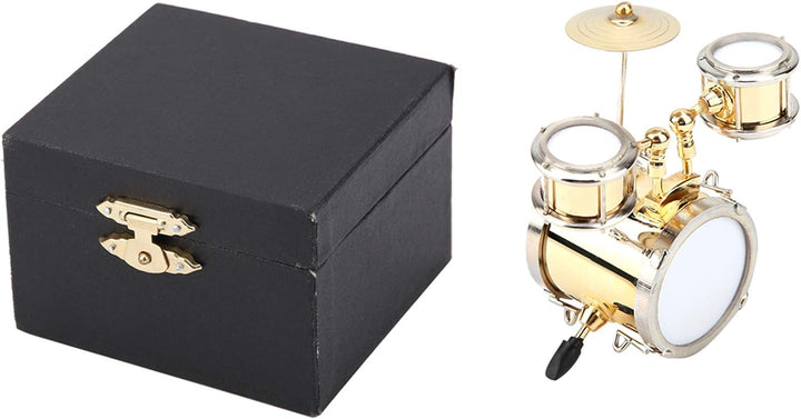 Miniatur-Musikinstrument-Modell, Nachbildung, Schlagzeug, Ornament, Schlagzeuger, Wohnkultur mit Box