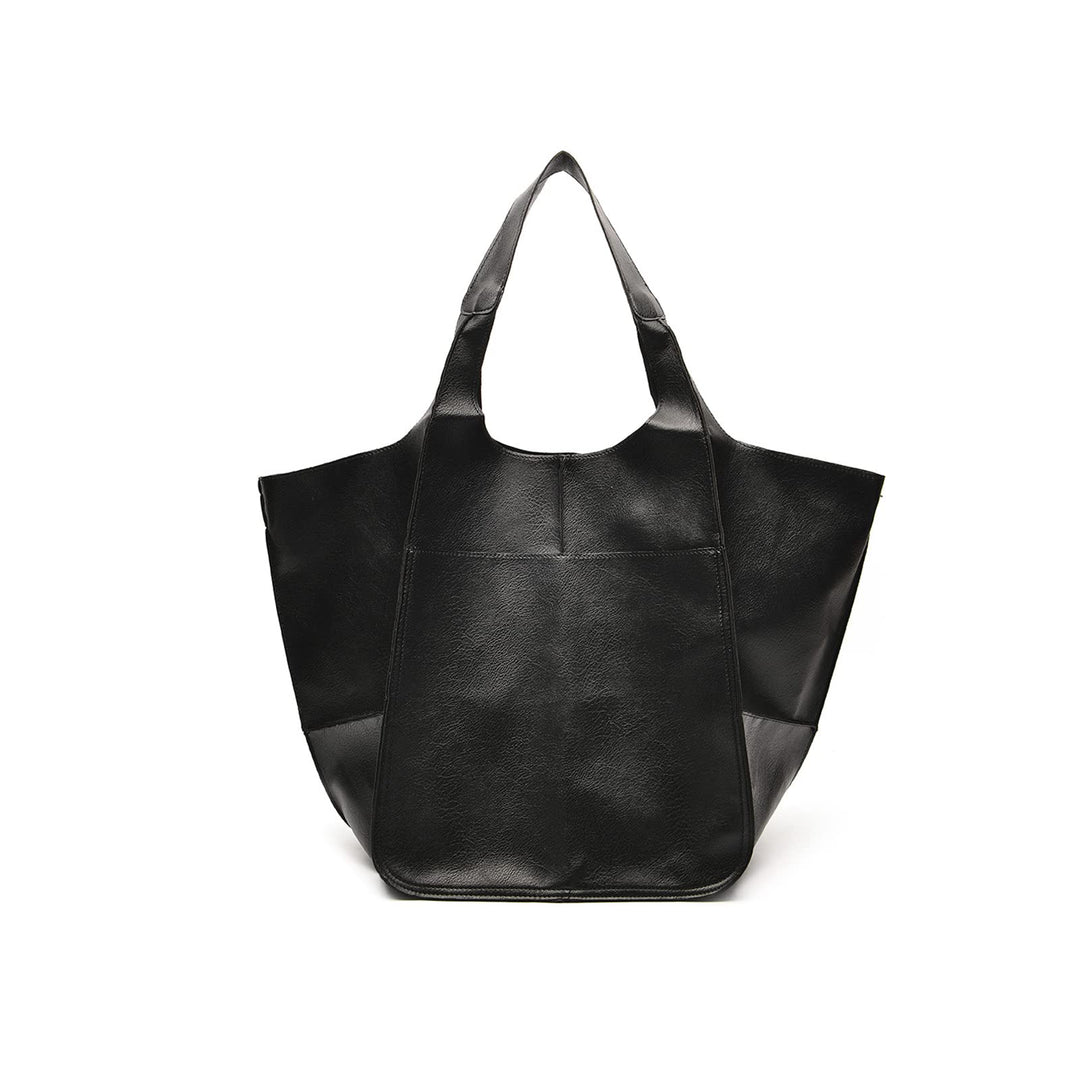 NICOLE &amp; DORIS Frauen Tasche Gross Schultertasche Shopper Weiche Ledertasche Leichte Tote Tasche Hob