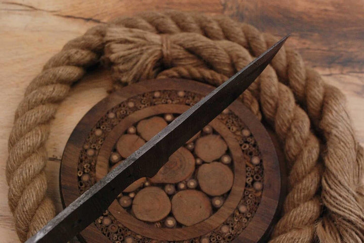 Damast Klinge Handgeschmiedete Damast Rohling Damascus blank blade 6076EA