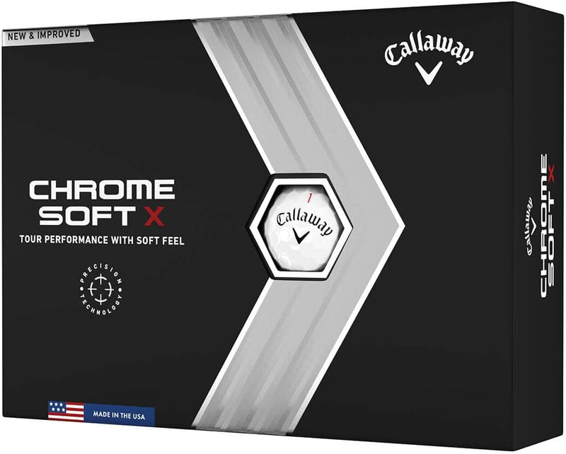 Callaway Golf 2022 Chrome Soft X Golfbälle Weiss Weiss, Weiss Weiss