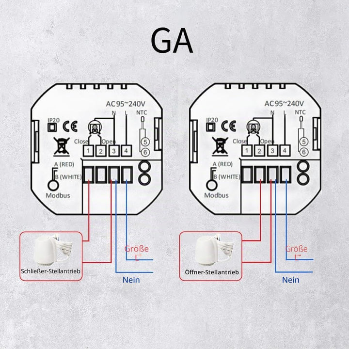 MOES WLAN Smart Thermostat, Warmwasser Thermostat Fussbodenheizung, Programmierbar Raumthermostat Fü