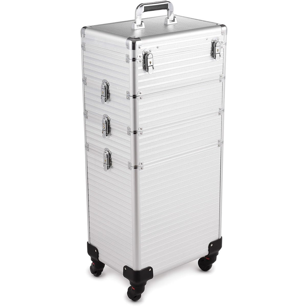 Kosmetikkoffer Schminkkoffer Beauty Make-up Case Multikoffer professioneller Make-up Rollkoffer Orga