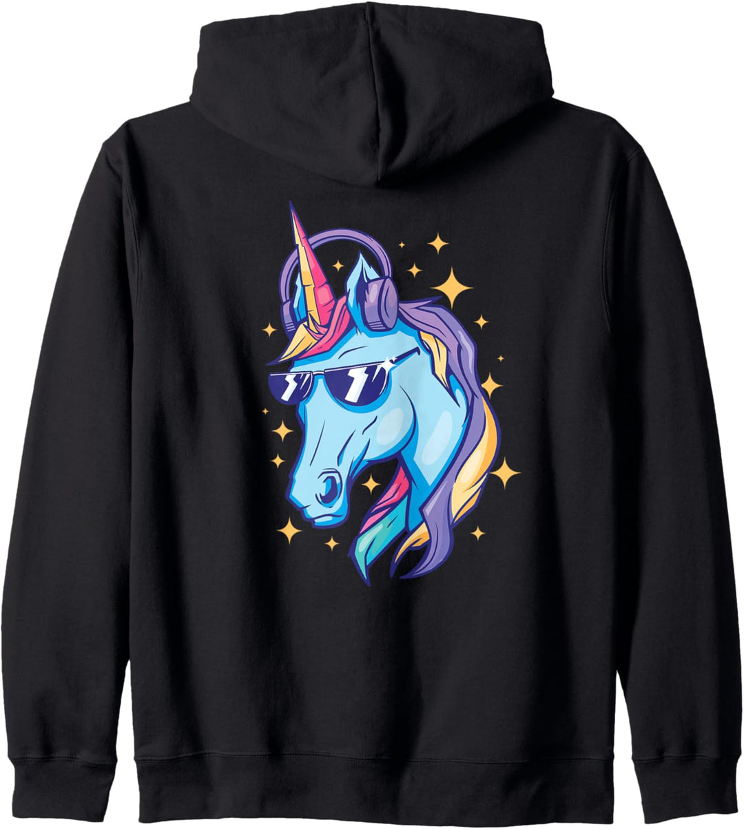 Cooles Unicorn mit Sonnenbrille - Girls Einhorn Geschenk Kapuzenjacke