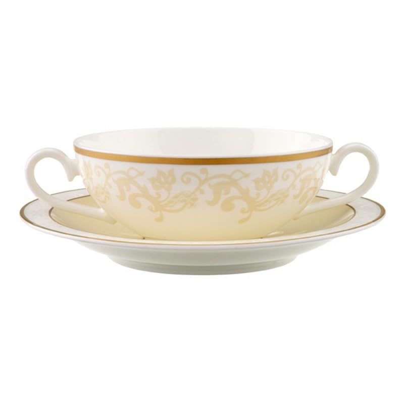 Villeroy & Boch Ivoire Suppentasse mit Untertasse 2tlg.