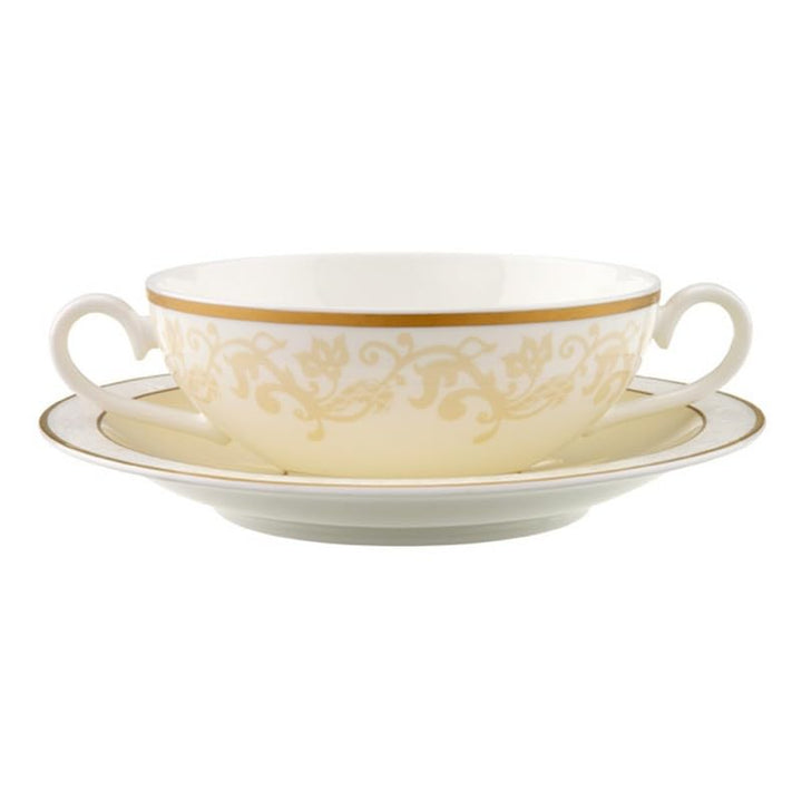 Villeroy & Boch Ivoire Suppentasse mit Untertasse 2tlg.
