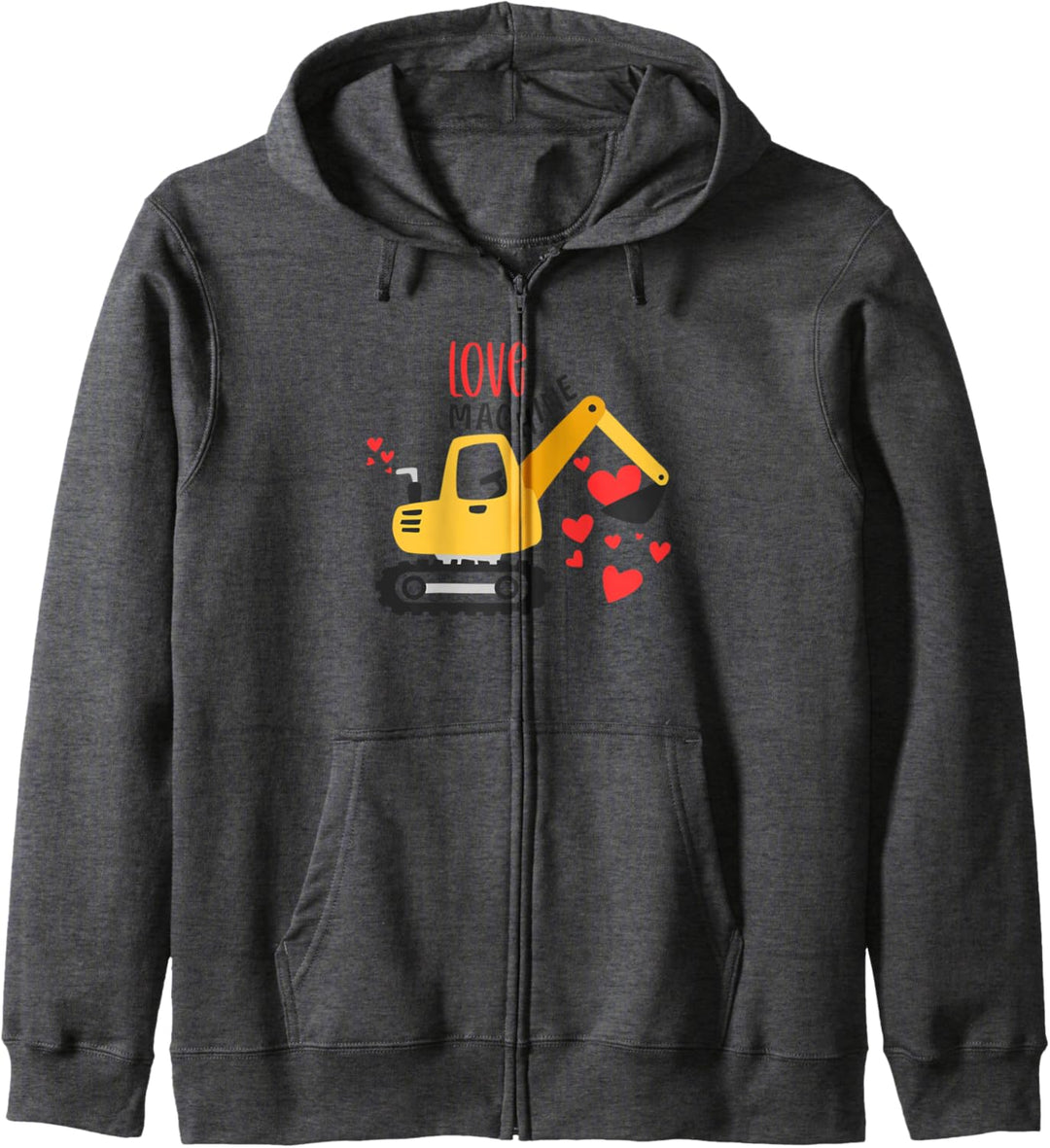 Love Machine Bagger Lustig Kinder Jungen Valentinstag Kapuzenjacke
