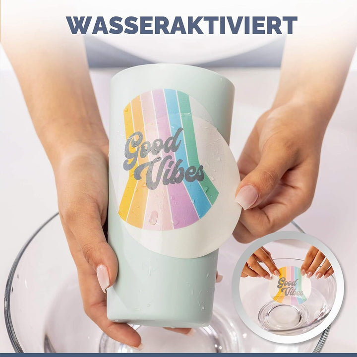 Hayes Paper, Wasserschiebefolie, Aufkleberpapier, TINTENSTRAHL TRANSPARENT, 20 Seiten Erstklassiges