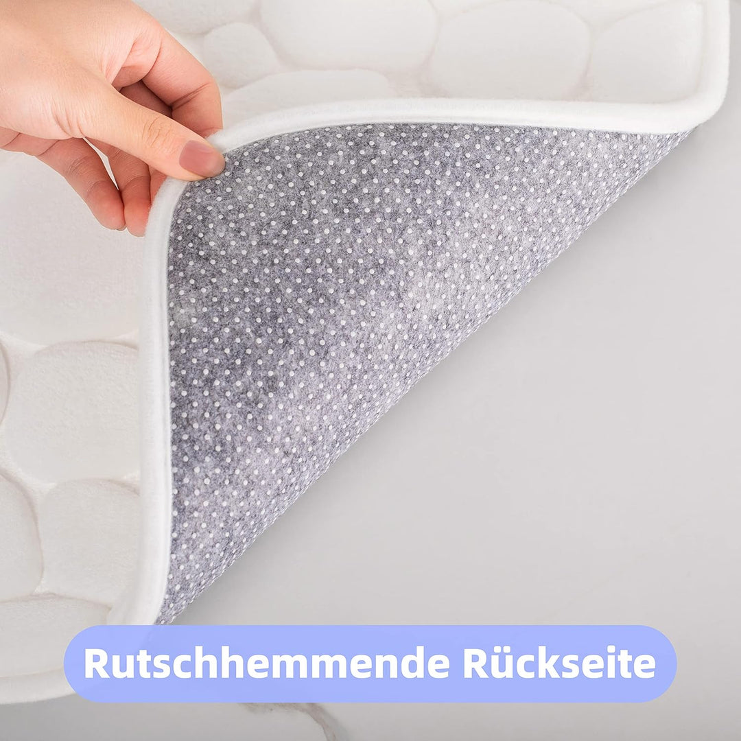 chakme Badematte Memoryschaum Badteppich Memory Foam Duschvorleger Saugfähige Badvorleger Badezimmer
