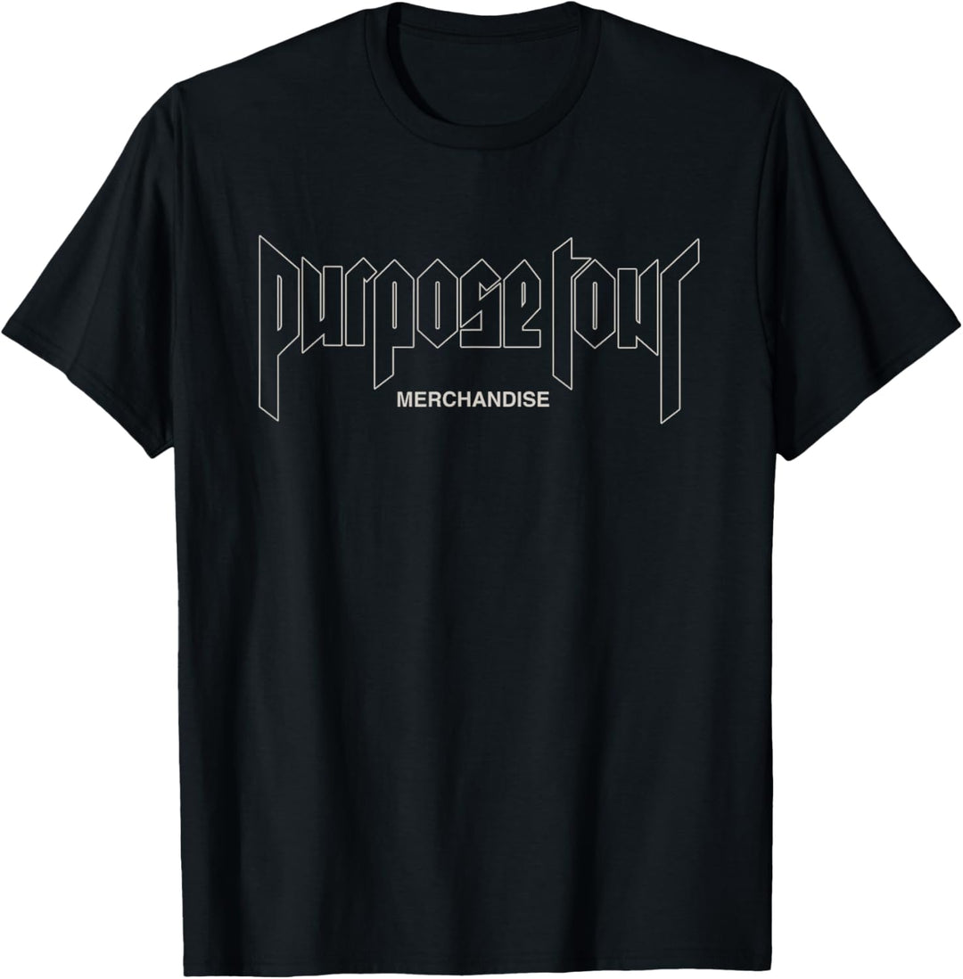 Justin Bieber Offizieller Outline Zweck Tour Dateback T-Shirt