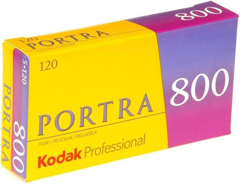 KODAK Portra 800 120-5 Farbnegativ-Filme, 812 7946, gelb 1 Pack, 1 Pack