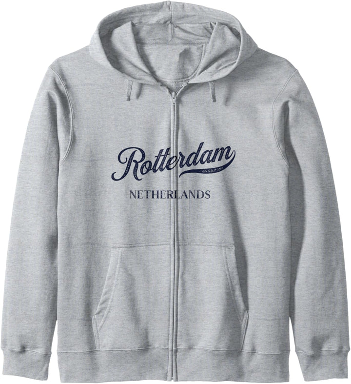 Retro Niederlande Stadt - Vintage Rotterdam Kapuzenjacke