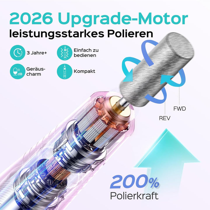 COSLUS Elektrische Nagelfräser für Gelnägel: 20000 u/Min Draht Einstellbare Geschwindigkeit and Dreh