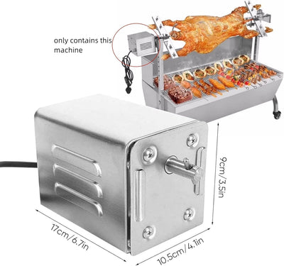 Yontwe 15W SP-S40 Edelstahl BBQ Grill Zubehör Bräter Elektromotor Ziegenschwein Huhn BBQ Spiess Roti