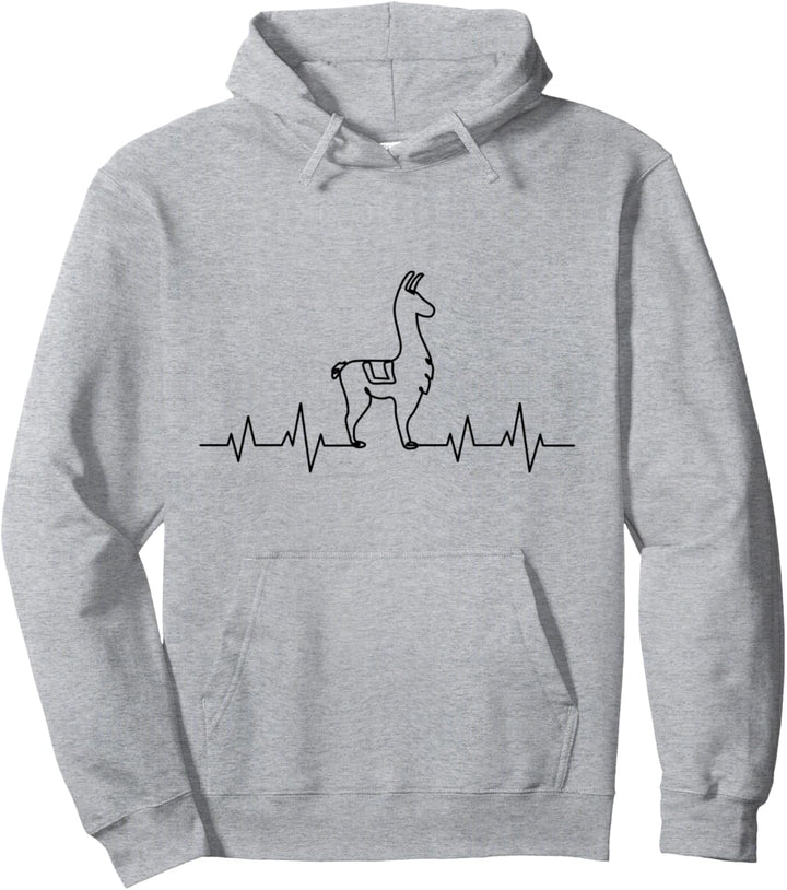 Alpaka Lama Herzschlag Frauen Männer Kinder Pullover Hoodie