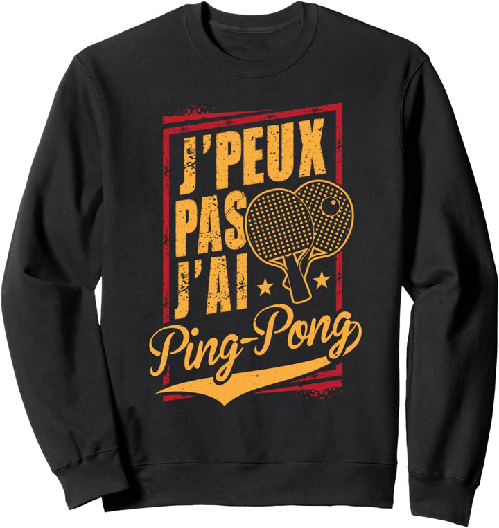 T-Shirt Ping Pong, Tischtennis Sweatshirt